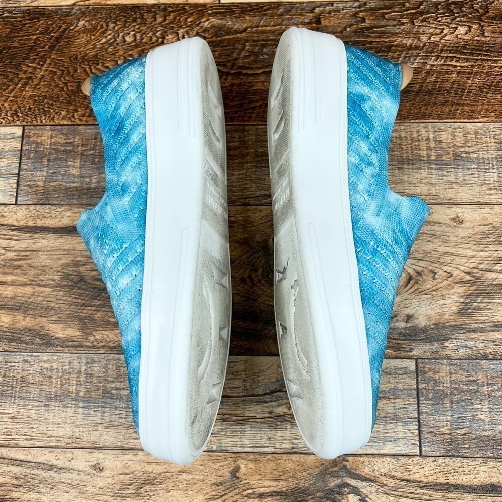 Blue Slip-On Women Shoes - Picture 6 of 8